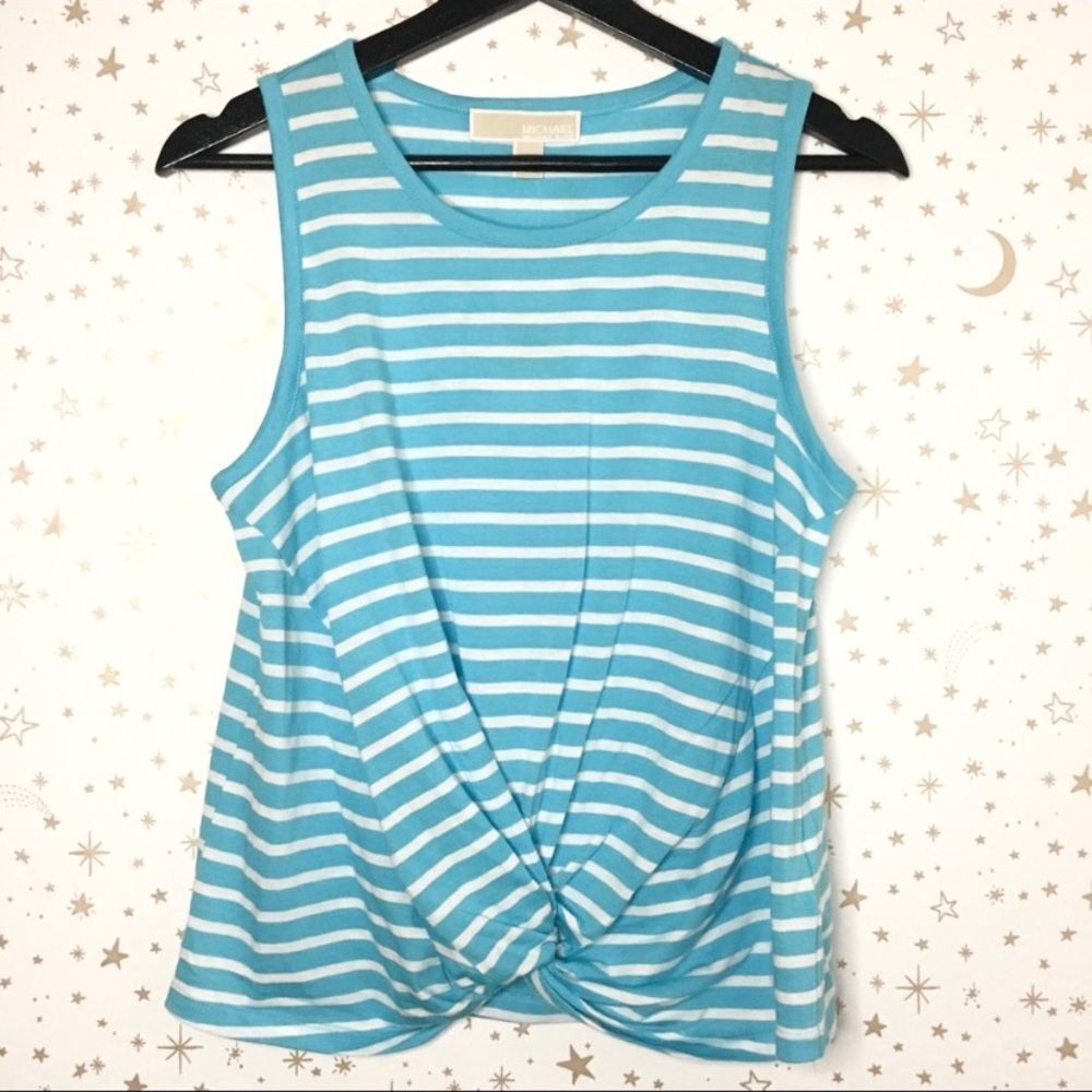 Michael Kors Turquoise Striped Tank Top – Women’s Medium NWT